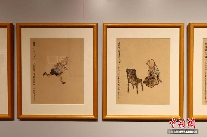 皇冠登3代理出租_中国国画家戴敦邦200余幅连环画原稿亮相杭州